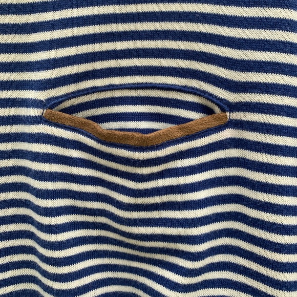 Lauren Ralph Lauren Boat Neck Tee With Suede Trim - Picture 5 of 8
